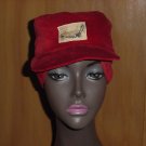 Red Hat Velvet Plush Cap Doe skin Made in Japan 6 7/8" #74 Red Hat Velvet Plush Cap Doe skin Made in Japan 6 7/8" #74