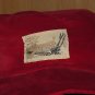 Red Hat Velvet Plush Cap Doe skin Made in Japan 6 7/8"  #74