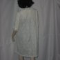 Vintage Odette Barsa Chantilly Lace Yellow Robe Marshall Field Lingerie night gown #71