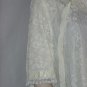 Vintage Odette Barsa Chantilly Lace Yellow Robe Marshall Field Lingerie night gown #71