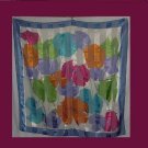 Scarf Colorful Floral Polyester Scarf City Silk Large scarf  # 28