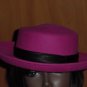Fuchsia hat wool winter upturn brim womens hat #73