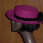 Fuchsia hat wool winter upturn brim womens hat #73