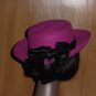 Fuchsia hat wool winter upturn brim womens hat #73
