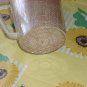 Pitcher Mid Century Plastic Burlap Raffia straw mat in Plastic 1950s 1960s No. 76