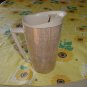 Pitcher Mid Century Plastic Burlap Raffia straw mat in Plastic 1950s 1960s No. 76