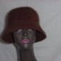Brown Bijoux Terner ladies hat pull down bucket hat Angora nylon womens hat No. 73