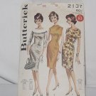 1950s Sheath Butterick sewing pattern 2137 Size 12 dress Bust 32   No. 193