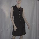 Brown Vintage dress sleeveless 60s classic dress Eve Carver   No. 76