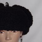 Black Persian Lamb Man's Woman's hat Huge hat Cossack hat Ear flaps  No. 81