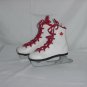 Child's Skates White Red Maple Leaf Wear or Display 6 5/8 No. 16