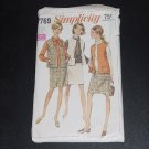 Simplicity Womens Jacket overblouse skirt 7769 Vintage 1968 Size 14 1/2 B 37  No. 88