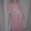 Miss Elaine Vintage Pink White checked peignoir Small robe dressing gown No. 77 Miss Elaine Vintage Pink White checked peignoir Small robe dressing gown No. 77