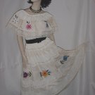Off Shoulder Gypsy Mexican floral peasant boho dress hippie   No. 78