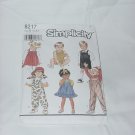 Toddlers Overalls Simplicity 8217 Sundress Jumper Bubble Suit No. 30