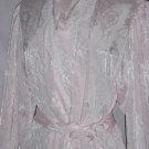 Natori Pink Jacquard Robe Lace lapel Neiman Marcus No. 79