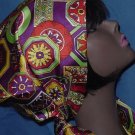 Scarf Vintage Geometric design Colorful Scarf  No. 80