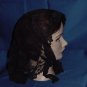 Mantilla Black Lace Triangular Scarf 1960s No. 85