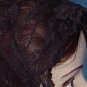 Mantilla Black Lace Triangular Scarf 1960s No. 85