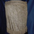 Gold Triangular Scarf Stole Wrap No. 81