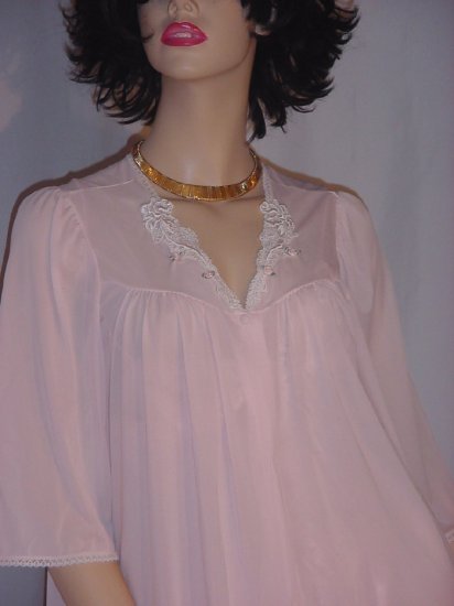 lorraine-robe-for-nightgown-nylon-pink-woman-s-robe-small-no-81