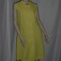 Yellow double breast vintage dress white buttons Stand up Collar No. 22