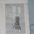 Skirt Trumpet flare elastic waist 4116 s-m-l-xl  No. 30 Skirt Pattern
