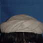 Leci 1950s 1960s pillbox vintage womens hat Criss cross front Wool No. 98