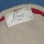 Leci 1950s 1960s pillbox vintage womens hat Criss cross front Wool No. 98