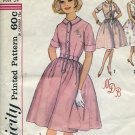 4805 Simplicity Pattern One piece dress transfer monogram included Size 14 Bust 34  No. 86