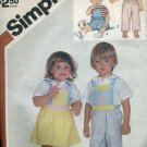 Simplicity 6311 Toddler Size 2 overalls jumper sundress 1983 pattern No. 86