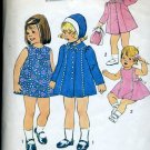 Simplicity Pattern 7323 Size 3 Toddler dress coat hat No. 86