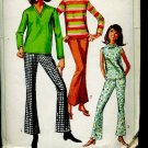 Simplicity Sewing Pattern 6640 overblouse bell bottom pants Miss size 12 Bust 32 No. 86 Simplicity Sewing Pattern 6640 overblouse bell bottom pants Miss size 12 Bust 32 No. 86
