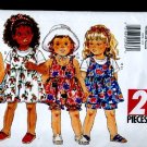 Uncut Butterick Sewing Pattern 3859 Fast Easy Toddler's Dress or Jumper Top Shorts Hat No. 86 Uncut Butterick Sewing Pattern 3859 Fast Easy Toddler's Dress or Jumper Top Shorts Hat No. 86