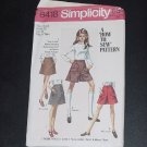Teens Sewing pattern Skirt Mini Pant Skirt Simplicity Pattern 8418  No. 88