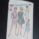 Simplicity Sewing Pattern Vintage 1968 Miss Half size 14 1/2 Pattern No. 7655 Simplicity Sewing Pattern Vintage 1968 Miss Half size 14 1/2 Pattern No. 7655