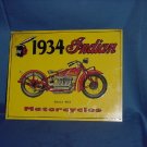 1934 Indian Motorcycles series 402 metal advertising Metal Sign #91 1934 Indian Motorcycles series 402 metal advertising Metal Sign #91