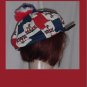 Newsboy hat Mack truck mascot red white blue fabric Golfer hat No. 91