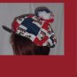 Newsboy hat Mack truck mascot red white blue fabric Golfer hat No. 91