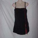 Roxanne Black Swimsuit Red Buttons over skirt 14/38D No. 93 Roxanne Black Swimsuit Red Buttons over skirt 14/38D No. 93