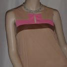 Gossard Artemis vintage nylon nightgown tan pink brown Medium No. 93 Gossard Artemis vintage nylon nightgown tan pink brown Medium No. 93