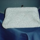 Hand beaded Delill vintage light Blue clutch purse 1950s 1960s  No 95