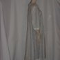 Vintage Odette Barsa Chantilly Lace Pastel Blue Ecru lace and ribbon Robe Lingerie night gown #93