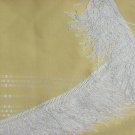 Vintage table cloth Yellow fringed 80 X 60 tablecloth 94 Vintage table cloth Yellow fringed 80 X 60 tablecloth 94