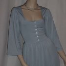 Nite Sweats Blue button front nightwear nightgown lounge wear  2XL #96