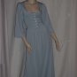 Nite Sweats Blue button front nightwear nightgown lounge wear 2XL #96