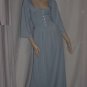 Nite Sweats Blue button front nightwear nightgown lounge wear 2XL #96