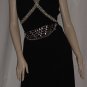 Black dress Vintage sequin braiding mini dress No. 96
