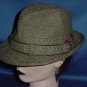 Dobbs Mens fedora Green Tweed men's vintage hat No. 100a
