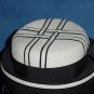 Doris vintage womans Hat black white ladies No. 100a